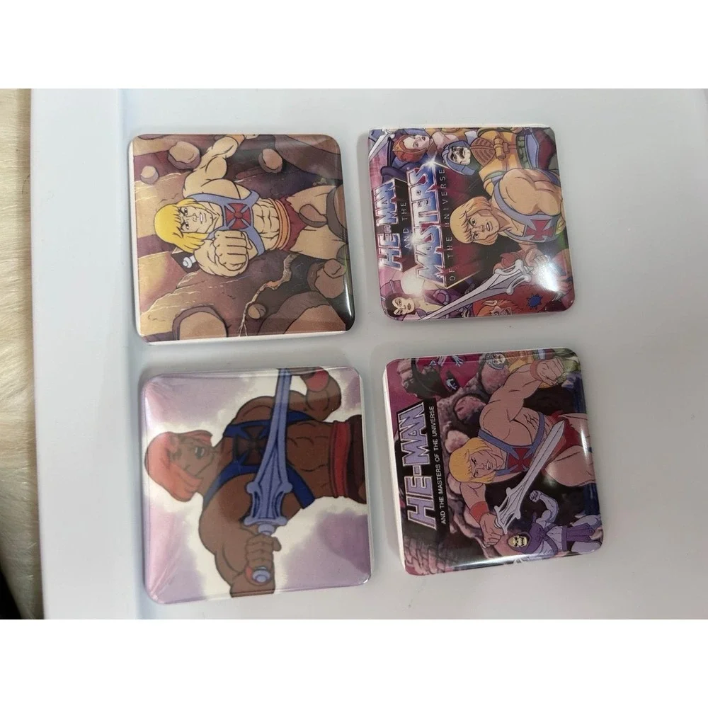 Sleeveslot‎ of 4 motu fridge magnets 2x2